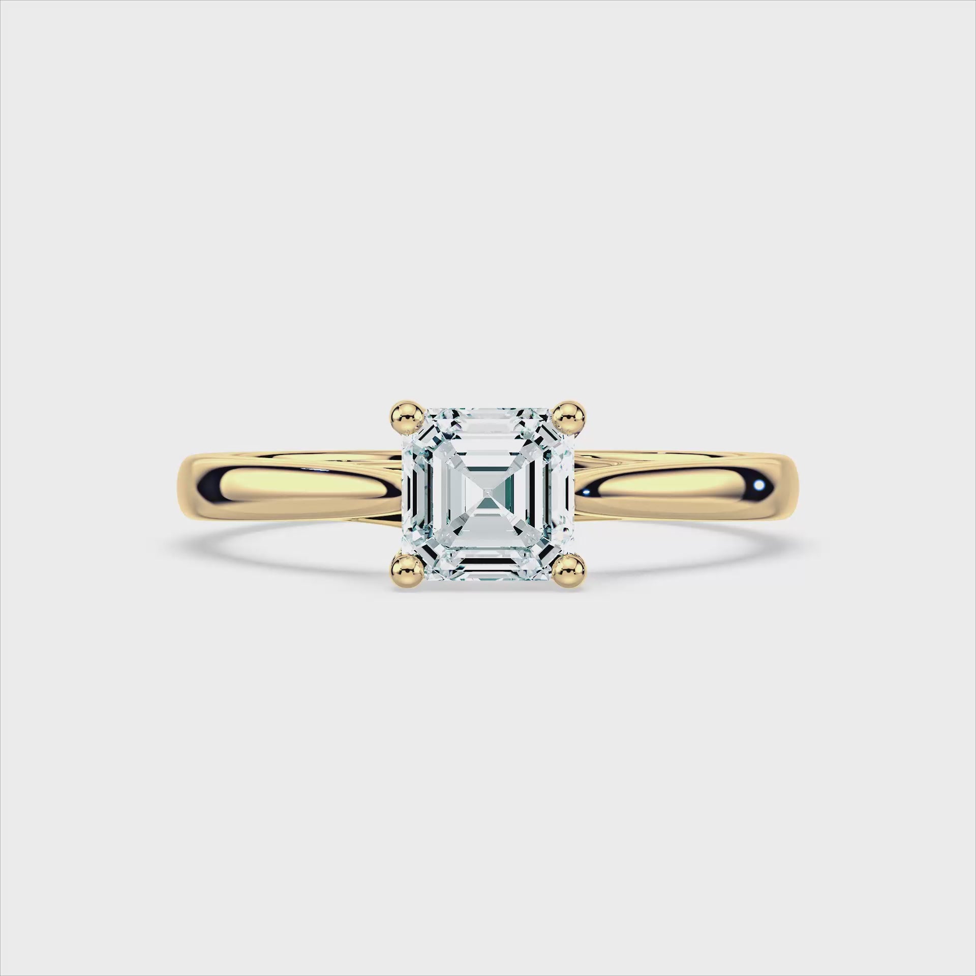 (Royal Asscher Cut - Yellow - Video)