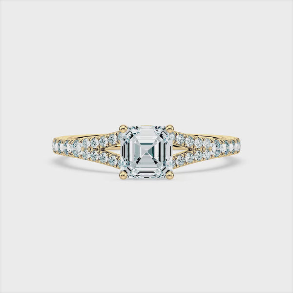 (Royal Asscher Cut - Yellow - Video)