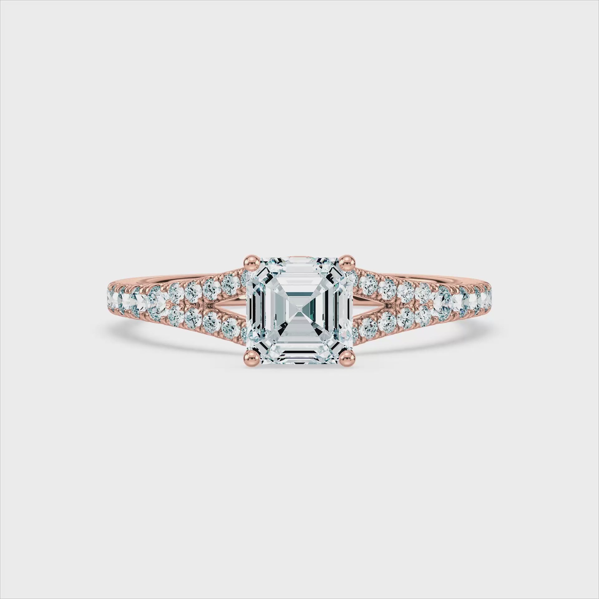 (Royal Asscher Cut - Rose - Video)