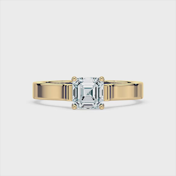 (Royal Asscher Cut - Yellow - Video)